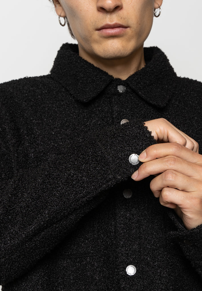 Fat Moose ACE BOUCLE OVERSHIRT Overshirts Black