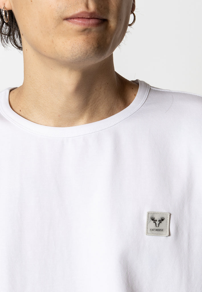Fat Moose CAVE ORGANIC COTTON T-SHIRT T-shirts S/S White
