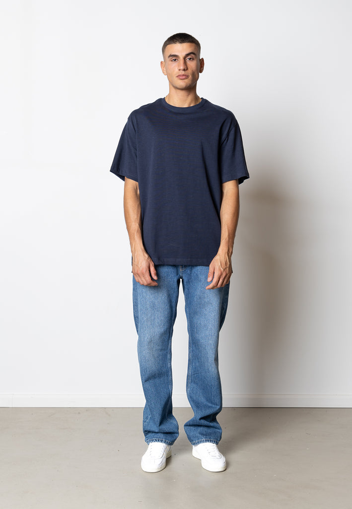 Fat Moose DANE ORGANIC T-SHIRT T-shirts S/S Navy