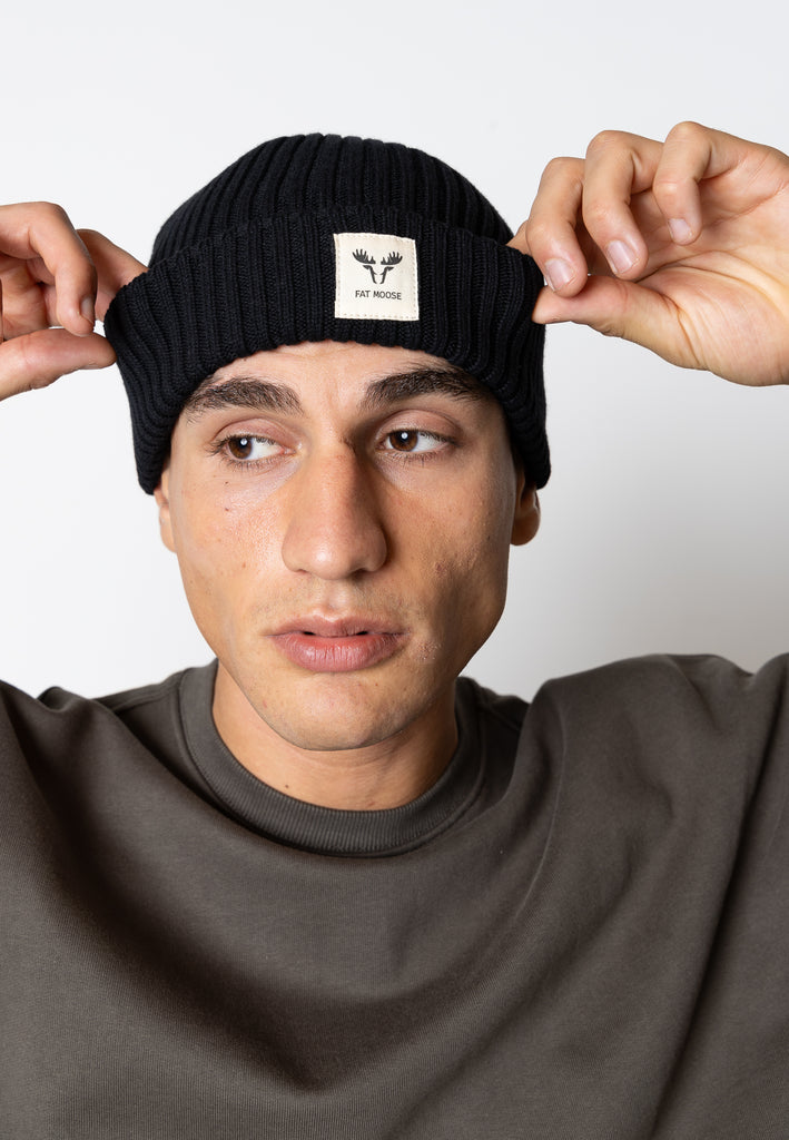 Fat Moose FAT MOOSE BEANIE Accessories Black01
