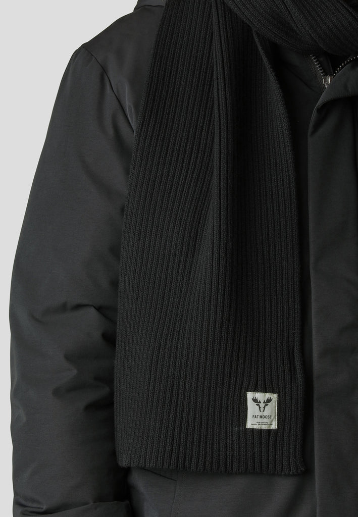 Fat Moose FAT MOOSE COTTON SCARF Accessories Black