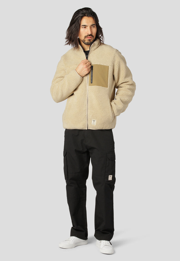 Fat Moose HUGH FLEECE JACKET Fleece Khaki