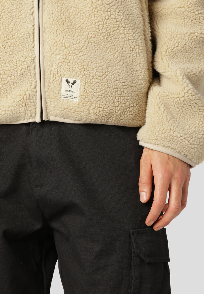 Fat Moose HUGH FLEECE JACKET Fleece Khaki