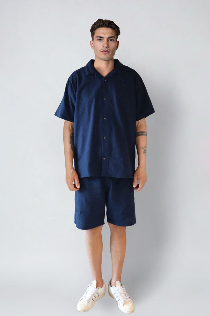 Fat Moose Ludacris seersucker shorts Shorts Navy