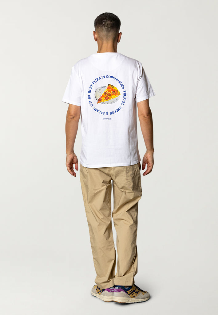 Fat Moose PIZZA SLICE T-SHIRT T-shirts S/S White