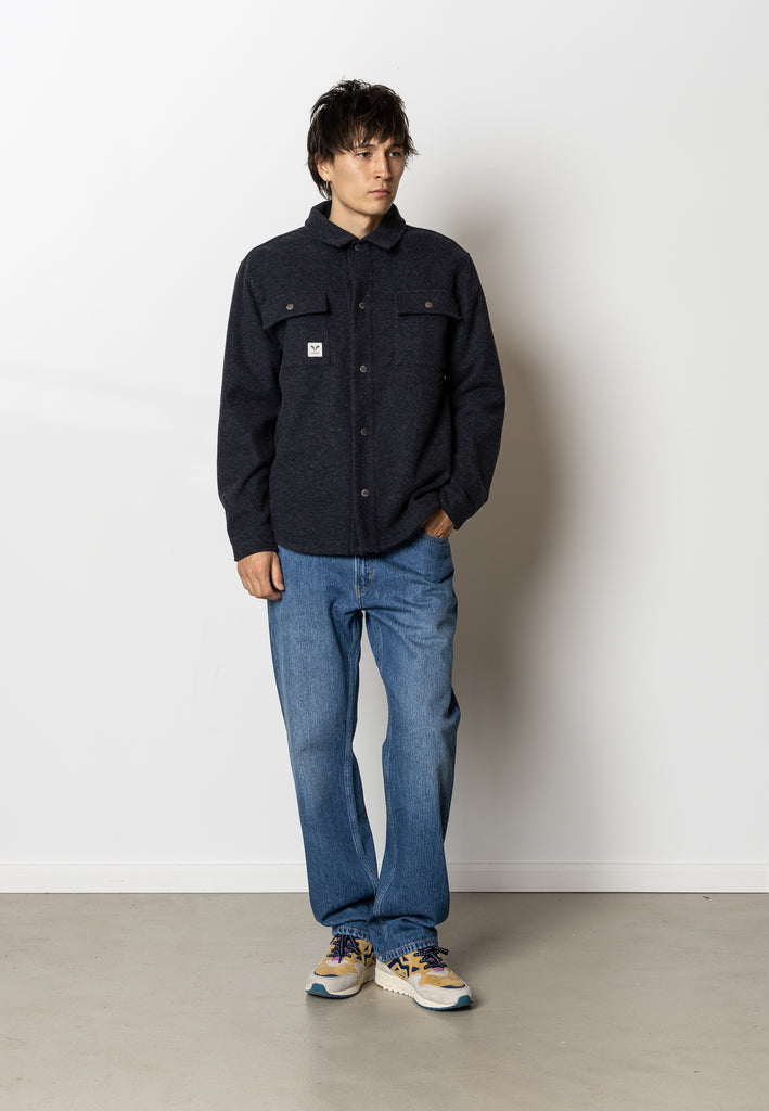 Fat Moose VILLAS OVERSHIRT Overshirts Dark Navy Melange