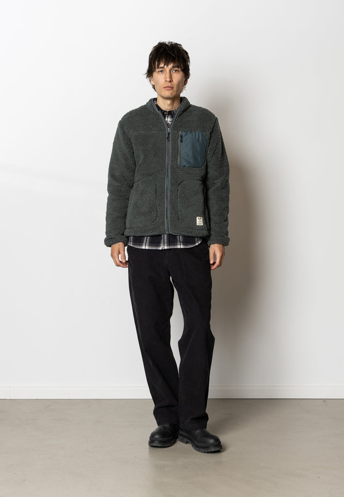 Fat Moose WOOD FLEECE JACKET Fleece Green