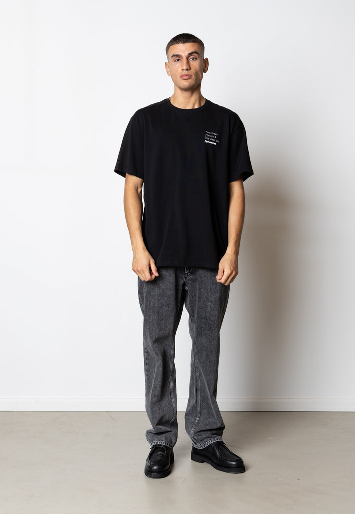 Fat Moose ZEKE PRINTED T-SHIRT T-shirts S/S Black